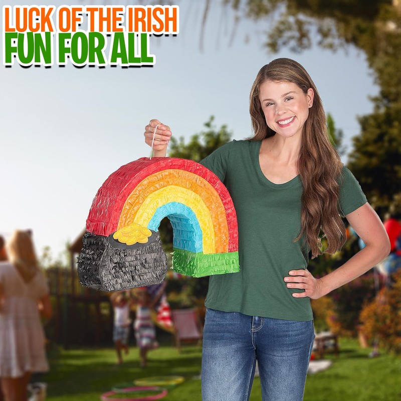 Rainbow with Pot of Gold Piñata