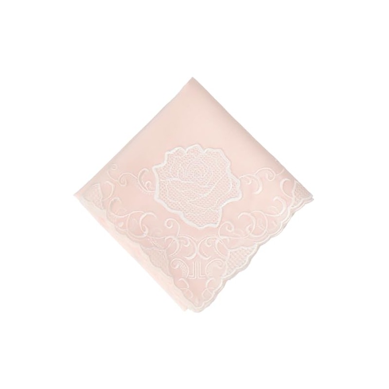 Lanvin Collection 08001202 Handkerchief Women's Embroidered Handkerchief, Pink (A)