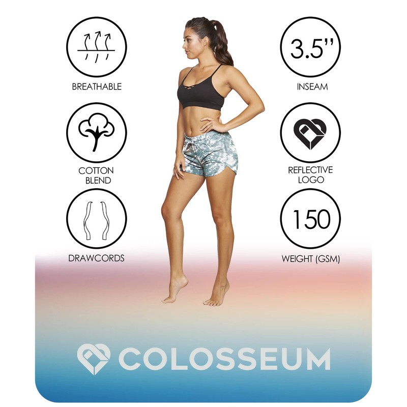 COLOSSEUM Active Women's Simone Cotton Blend Yoga and Running Short