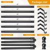 Bay Window Curtain Rods, U Shape Heavy Duty Curved Curtain