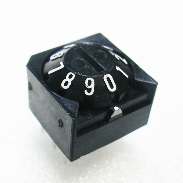 Omron A6A-10C Sealed Rotary Dip Switch Cone Type (Number of Positions: 10) (Black) (Complementary Code) NN