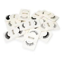 60 Pestañas Tira Bloom 100% Natural 5 Docenas Tipo Mink
