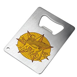 Bottle Opener - Stainless Steel - Fits in wallet - Multi-National Force - Iraq (MNF-I) DU