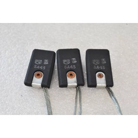 NATIONAL SA45 CARBON BRUSH FOR ELECTRIC MOTOR, SINGLE WIRE MOUNT (LOT OF 3)