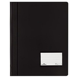Durable Hunke & Jochheim Duralux® File Folders Translucent Film for A4 Extra Wide 280 x 332 mm Pack of 5 Black