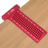Hole Positioning Ruler Aluminum Alloy 100mm Metric Scale T Ruler