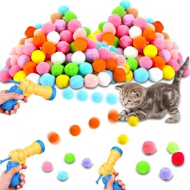Pack of 103 Cat Toy Ball, Cat Toys, Cat Balls, Felt Balls, Cat Toy Set for Cats, Colourful