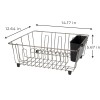 Mainstays Small Dish Drainer Rack - Chrome/Black
