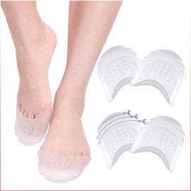 Meidlan Toe Protection, Shoe Size Adjustment, Toe Cushion, Toe Pad, Shock Absorption, Foot Cover, Cap, Memory Foam, Gel, Toe, Breathable, Unisex, 2 Sizes Available, Set of 4, S, 8.7 - 9.6 in. (22 - 24.5 cm)