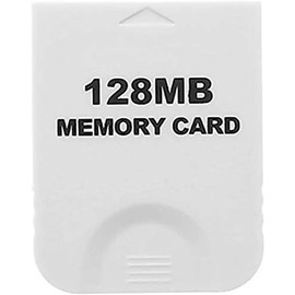 Large Capacity [2043 Blocks/128 MB] Wii/Game Cube Compatible Memory Card [White]