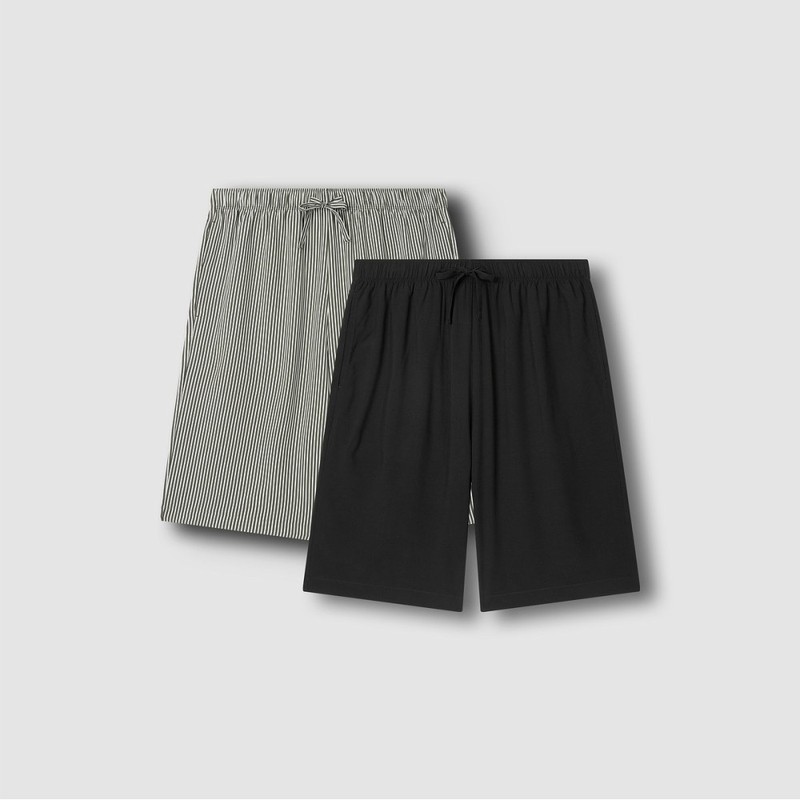 JAJU [JAJU] Men's Rayon 5-Part Pajama Pants (2-Pack, Choose 1