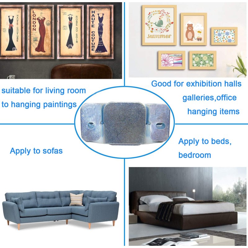 Etroshare 8pcs Large Sofa Connector Plug Couch Universal Stainless Steel