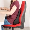 Newgen Medicals Car Back Cushion: Set of 2 Memory Foam