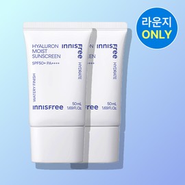 [Double Composition] Innisfree Hyaluronic Moisture Sun Cream SPF 50+ PA++++ 50ml 2pcs [Lounge only]: Innisfree [더블구성] 이니스프리 히알루론 수분 선크림 SPF 50+ PA++++ 50ml 2개 [라운지 전용] : 이니스프리