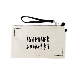 Gifts or Presents for Examiners, Examiner Survival Kit, Novelty Bag for Cosmetic Makup Bags, Pencil Case, Travel Organiser Zipper Pouch - cb1918