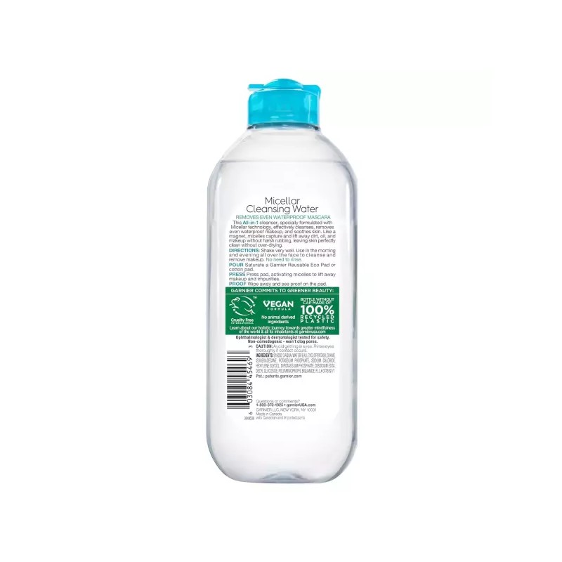 Garnier 가니어 미셀라 워터 포 워터프루프 메이크업 보습 페이셜 클렌저