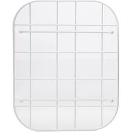 Delfinware Sink Mat, Metal, White, 37 x 29.7 x 2.5 cm