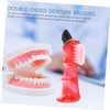 Gatuida 4Pcs Mini Denture Brushes Portable Multi Functional Small Oral