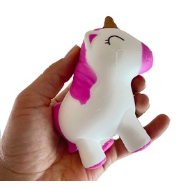 1 Unicorn Stretchy Squishy Squeeze Stress Ball Soft Doh Filling - Like Shaving Cream - Sensory, Fidget Toy