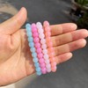 Wedity 4pcs Boho Colourful Bracelets Stackable Beads Stretch Bracelet Multicoloured
