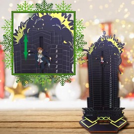 Die Hard Advent Calendar, 2024 Christmas Countdown Calendar, Magnetic Wooden 24 Days of Christmas Advent Calendar for Kids Christmas Advent Gifts Home Table Party Decorations (Black Die Hard Advent Calendar 2024)