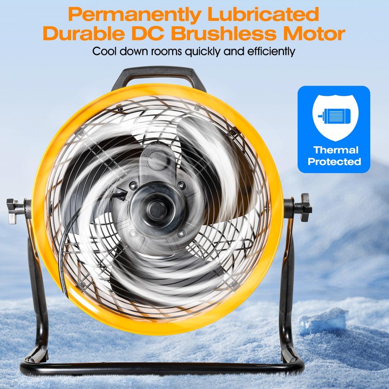 iLiving 16 in. Low Noise Turbo Fan 2687 CFM 3-Speed