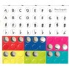 Hopowa Music Whiteboard with Dry Erase Marker and 70 Pieces