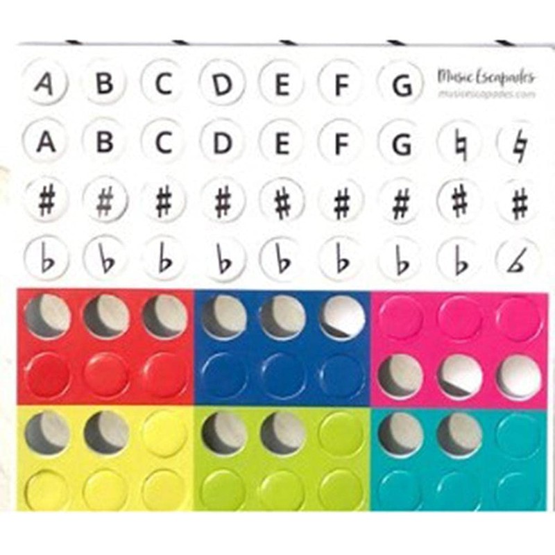 Hopowa Music Whiteboard with Dry Erase Marker and 70 Pieces