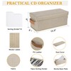 Lukeline 3 Pack CD Storage Box with 15pcs Dividers and