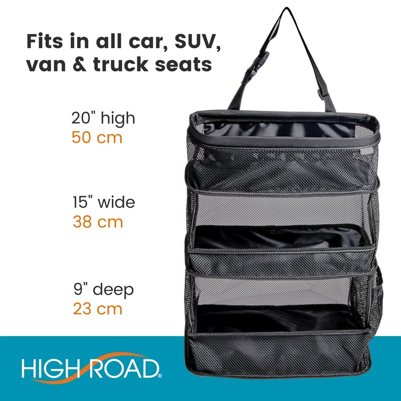 High Road CarCubby Car Storage Organizer - SUV Trunk Organizer,
