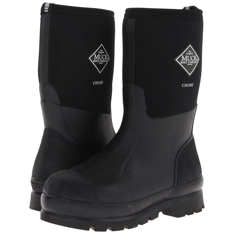 Muck Boot Chore Classic Men's Rubber Work Boot (10, Black)