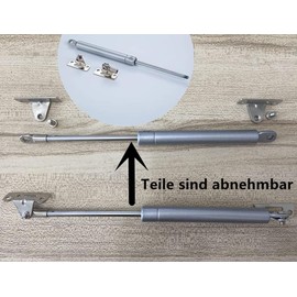 150N/33.07Ib/15kg, Gas Strut, Furniture Gas Spring, Lifting Support, Lid Support, Soft Close, Slow Lift, Closet, Wardrobe, Door, Spring Hinge (Pack of 2)