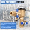1" 720A Pressure Vacuum Breaker Assembly, Brass Backflow Preventer Valve