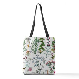 CafePress Botanical Illustrations Larou Polyester Tote Bag 16"x16"