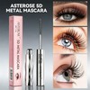 5D Iron Wand Mascara, Waterproof Black, Iron Brush Curl &