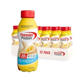 Premier Protein Shake, Banana , 11.5oz 12 Pack 30g Protein, 1g Sugar 24 Vitam