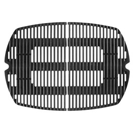7646 Cooking Grid Grates for Weber Q300 Q320 Q3000 Q3200 Gas Grills, 586002, 57060001, 404341,BBQ Accessories for Weber Baby Q, Matte Cast Iron,2 Pack
