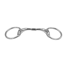 Equine Smile ES0119 ErgoBit Bit Eggbutt Olive Head Bit Lock Roller Stainless Steel Ring Diameter 70 mm Bit Thickness 18 mm (14.5 cm)