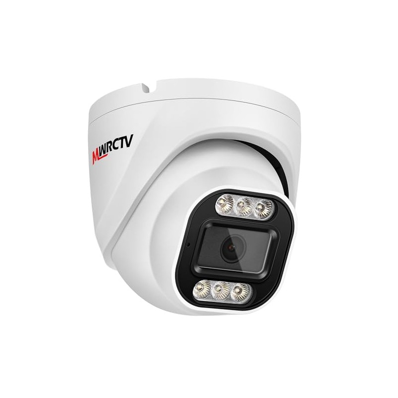 MWRCTV 4MP Security Audio Dome Camera Smart Dual Light PoE