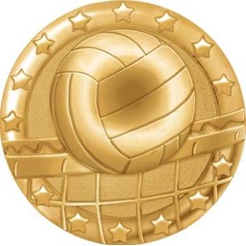 Volleyball Pins Gold, Volleyball Lapel Pins For Volleyball Team Trading Pins 10 Pack