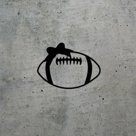 Decal Stickers of Football (Black) (Set of 2) Premium Waterproof Vinyl Decal Stickers for Laptop Phone Accessory Helmet Car Window Mug Tuber Cup Door Wall Decoration - ANDVER1d11163BL