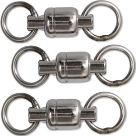 Black Cat 25 mm X-Strong Ball Bearing Swivel 5 Black Nickel Pack of 3 125 kg