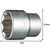 TONE Socket (Octagonal) 4E-21 Drive Size 12.7mm (1/2") Hex Width