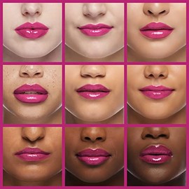 L.A. Colors High Shine Shea Butter Lip Gloss, Amplify, 0.14 oz/4 g, Paquete de 6