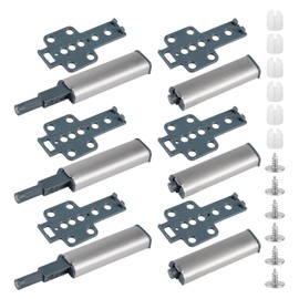 Pack of 6 Pressure Door Openers, Push To Open Door Opener, Soft Close Door Damper, Cabinet Door Opener, Cupboard Door Opener, Tip On, Doors Furniture Drawers Cabinet Door Push Door Opener for Drawers