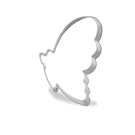 Keewah Side Butterfly Cookie Cutter, 4”, Stainless Steel