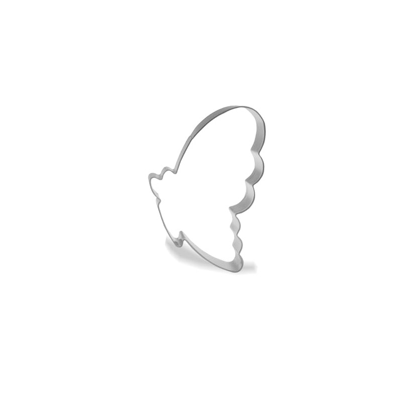 Keewah Side Butterfly Cookie Cutter, 4”, Stainless Steel