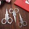 Silver Stainless Steel Folding Scissors Portable Mini Pocket Travel Scissors