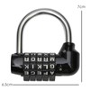 TRIXES 5 Letter Combination Padlock Black for Suitcases, Make-Up Pull