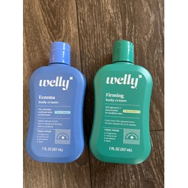 welly Un scented 2-Welly ECZEMA body Cream and Firming Body Cream 7fl Oz New Exp 11/24